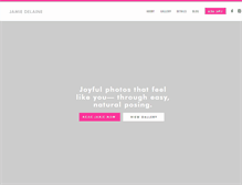 Tablet Screenshot of jamiedelaine.com